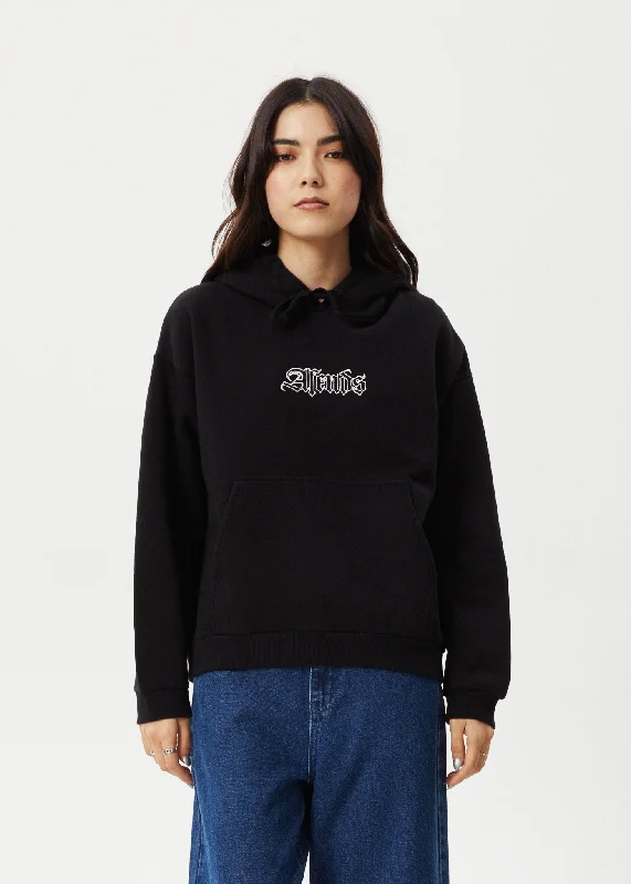 Don't Wait AFENDS Womens Burning - Pull On Hood - Black