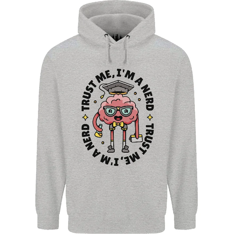Savings Event Trust Me I'm a Nerd Geek Graduate Brainy Mens 80% Cotton Hoodie