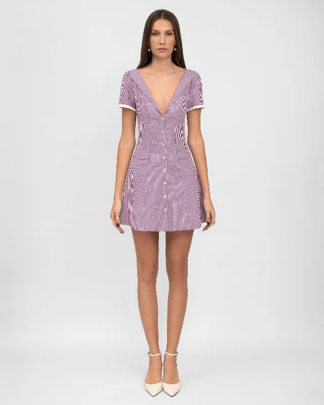 Price Rollback Milkmaid Gingham Dress