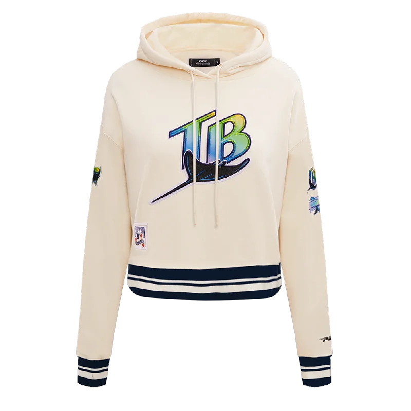 Instant Savings SUDADERA CON GORRO MLB TAMPA BAY RAYS RETRO CLASSICS PARA MUJER