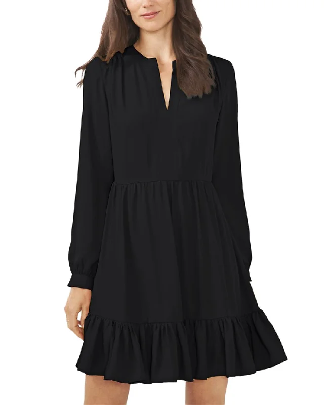 Can't Miss Vince Camuto Split Neck Mini Dress