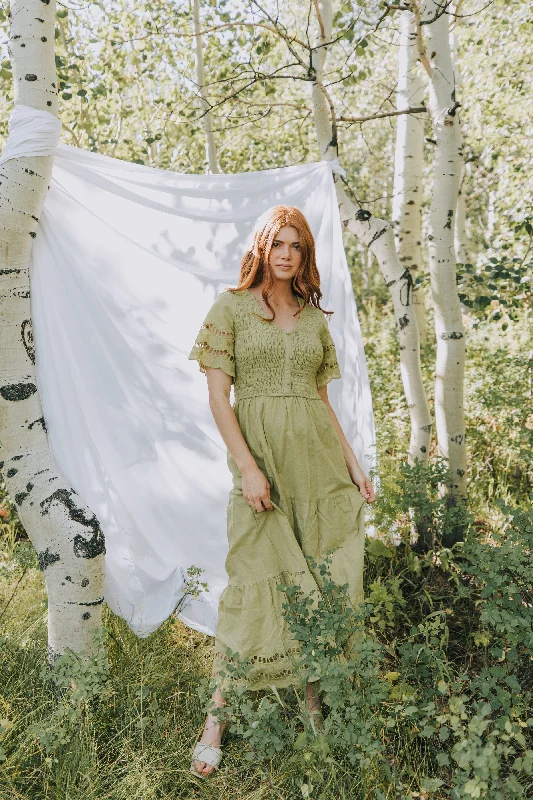 Special Buy ONE LOVED BABE - Shall We Dance Dress - Hunter Green + Pistachio