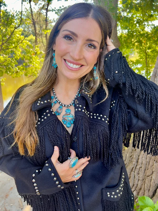 Clearance Sale Fringe Oversized Jacket #82