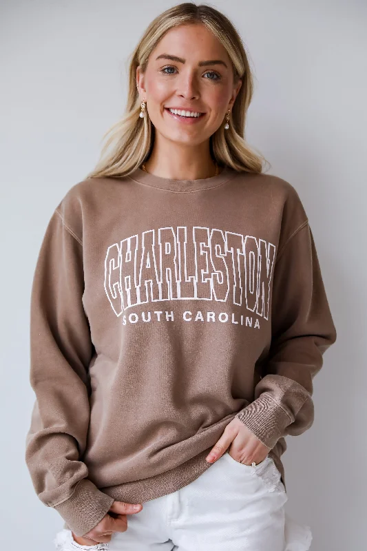 Hot Deal Brown Charleston South Carolina Sweatshirt