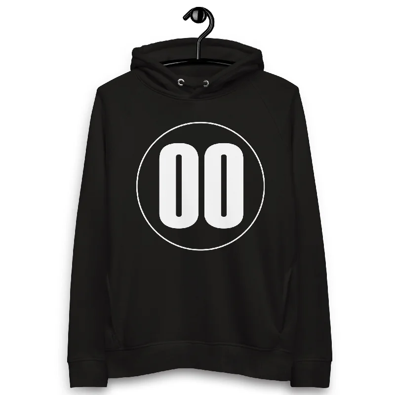 Special Buy Unisex pullover hoodie: White on Black 00