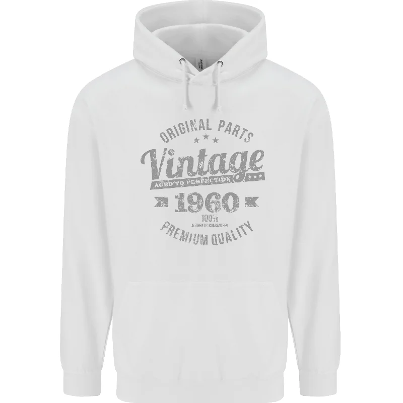 Special Buy Vintage Year 64th Birthday 1960 Mens 80% Cotton Hoodie White