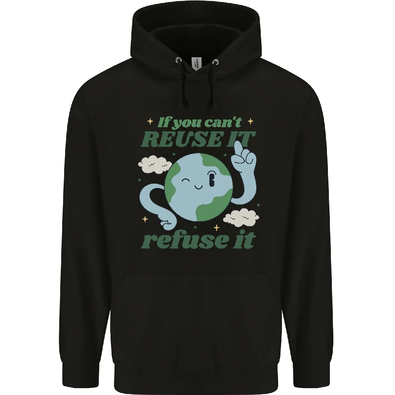 Limited Quantity Reuse It Recycle Climate Change Environment Mens 80% Cotton Hoodie