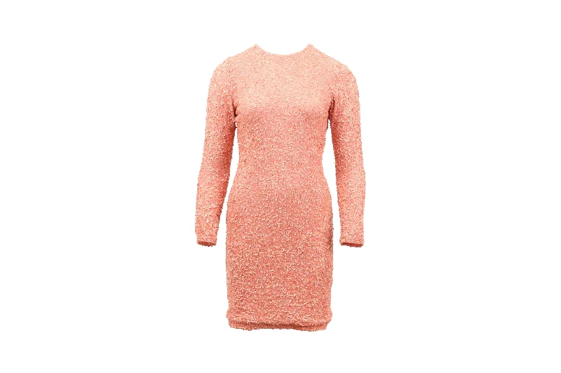 Price Break Alice + Olivia Delora Sequin Dress in Pink Nylon