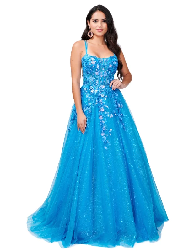 New Markdowns Nina Canacci 3263 Size 0 Turquoise Shimmer A Line Prom Dress Sequin Lace Corset Ball Gown Formal Sheer