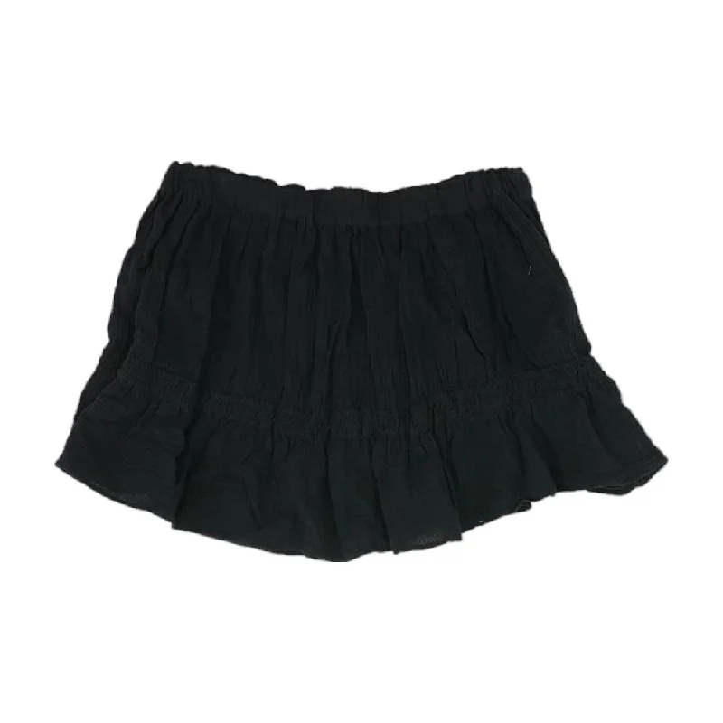Bargain Prices Black Solid Mini Skirt