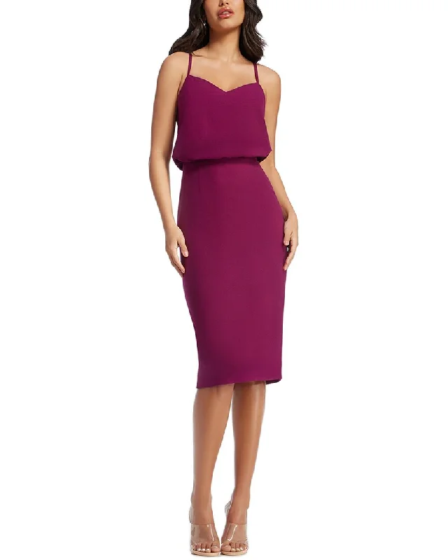 Deep Discounts Dress The Population Alondra Midi Dress