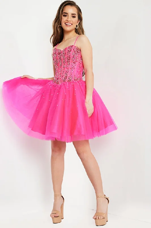 Savings Bonanza Jovani Kids K62533 Short Girls Fit Flare Party Dress Cocktail Corset Beaded Pageant Savings Bonanza Jovani Kids K62533 Short Girls Fit Flare Party Dress Cocktail Corset Beaded Pageant