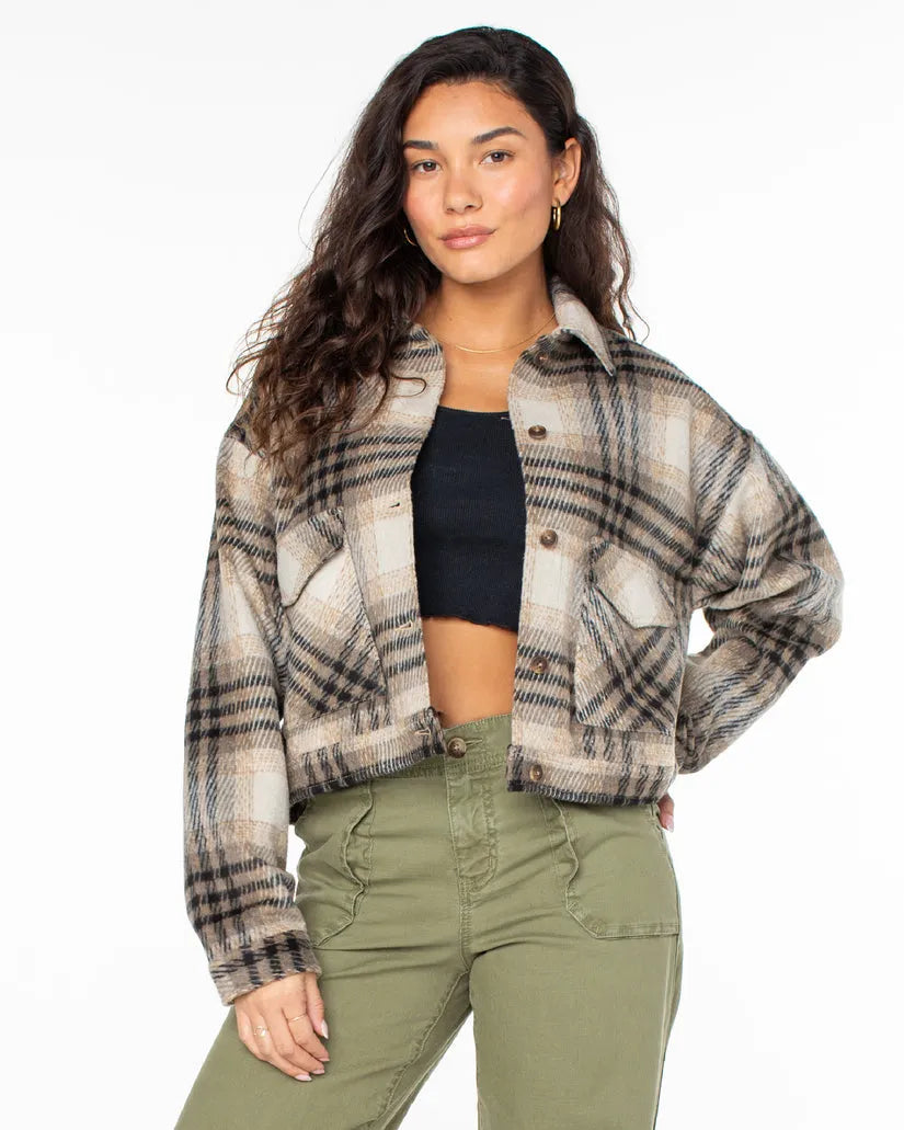 Year-End Clearance Roxy Womens Jacket Township Plaid