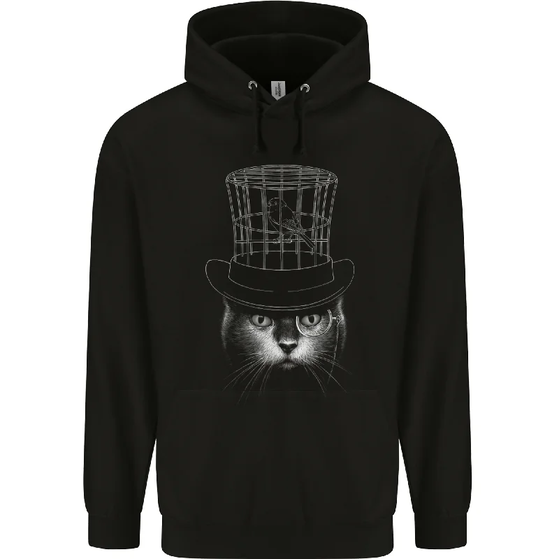 Best Deals Under My Hat Funny Cat Bird Cage Mens 80% Cotton Hoodie