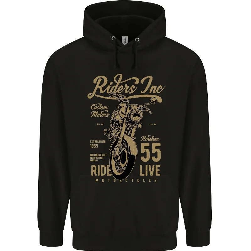 Exclusive Preview Riders Inc Motorcycle Cafe Racer Biker Bike Mens 80% Cotton Hoodie Exclusive Preview Riders Inc Motorcycle Cafe Racer Biker Bike Mens 80% Cotton Hoodie
