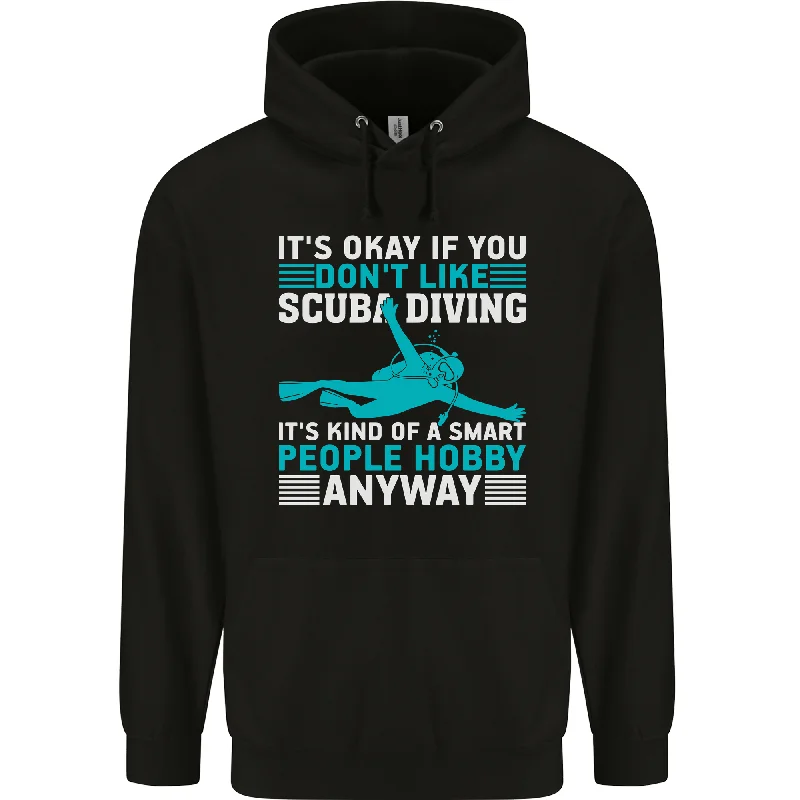 Epic Deals Smart People Hobbie Funny Scuba Diving Diver Mens 80% Cotton Hoodie