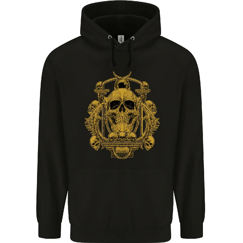 YEAR-End Clearance Skull of the Ages Mens 80% Cotton Hoodie