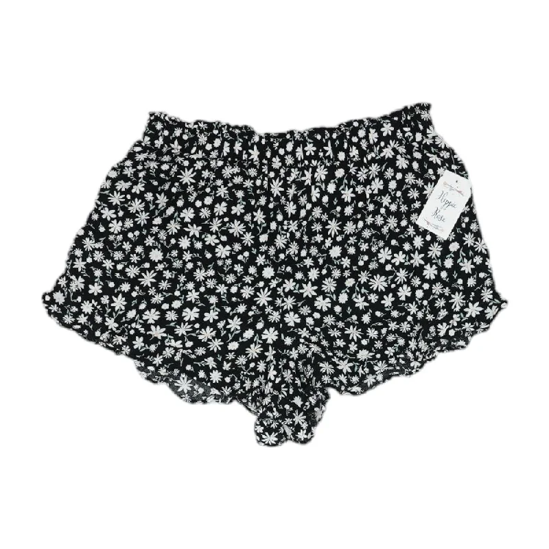 Super Sale Black Floral Shorts