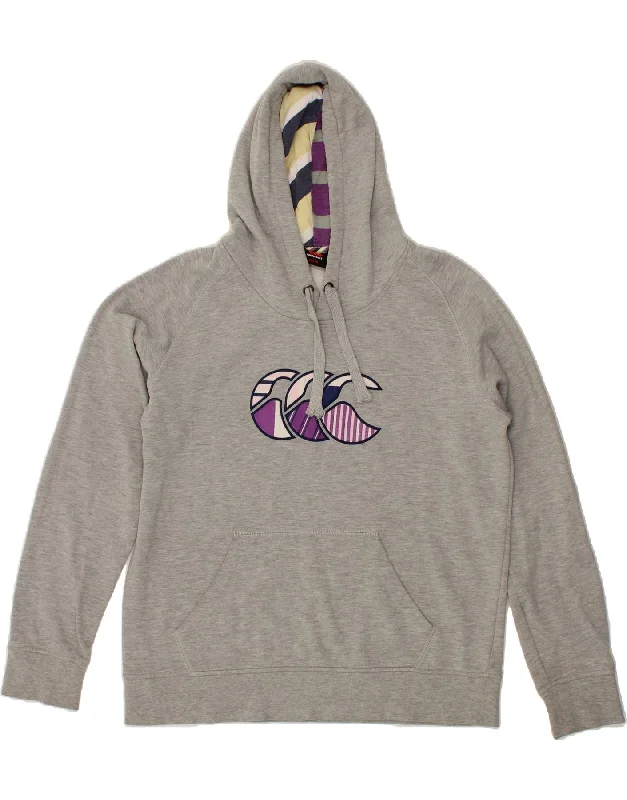 Price Buster CANTERBURY Womens Graphic Hoodie Jumper UK 18 XL Grey