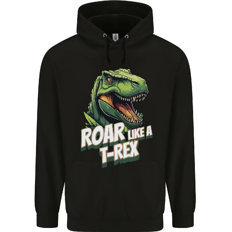 Factory Direct Sale Roar Like a T-Rex Dinosaur Mens 80% Cotton Hoodie