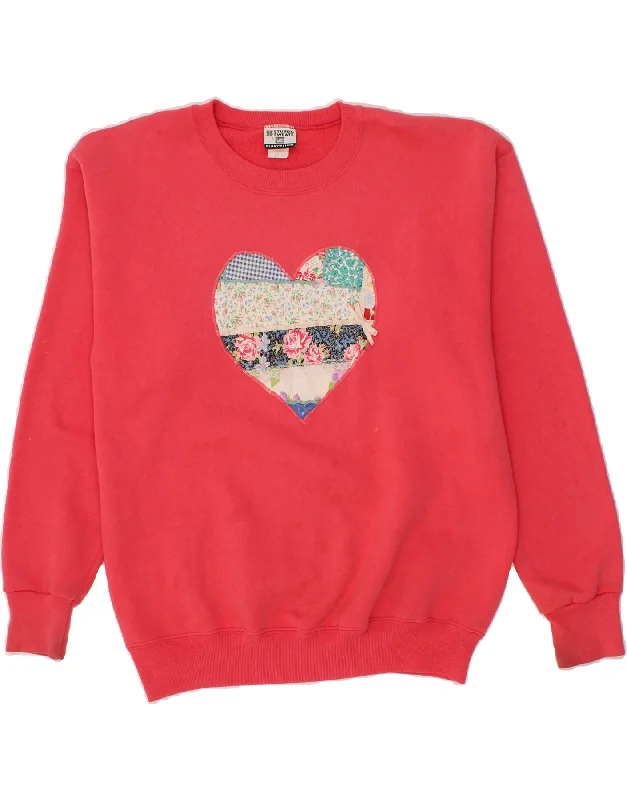 Today’s Special LEE Womens Graphic Sweatshirt Jumper UK 14/16 Large Pink Cotton