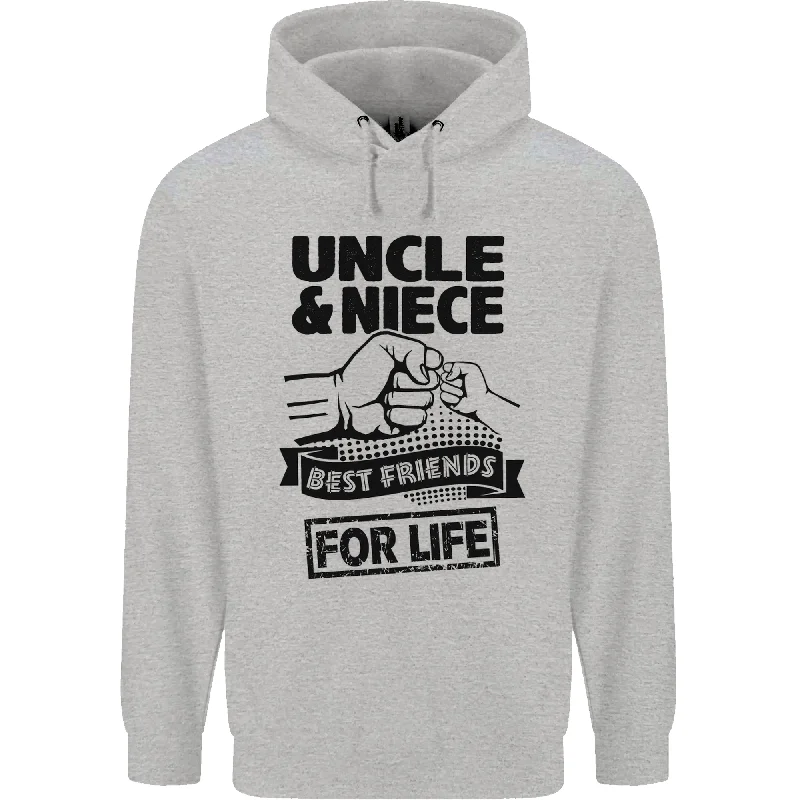 Today’s Deal Uncle & Niece Friends for Life Funny Day Mens 80% Cotton Hoodie