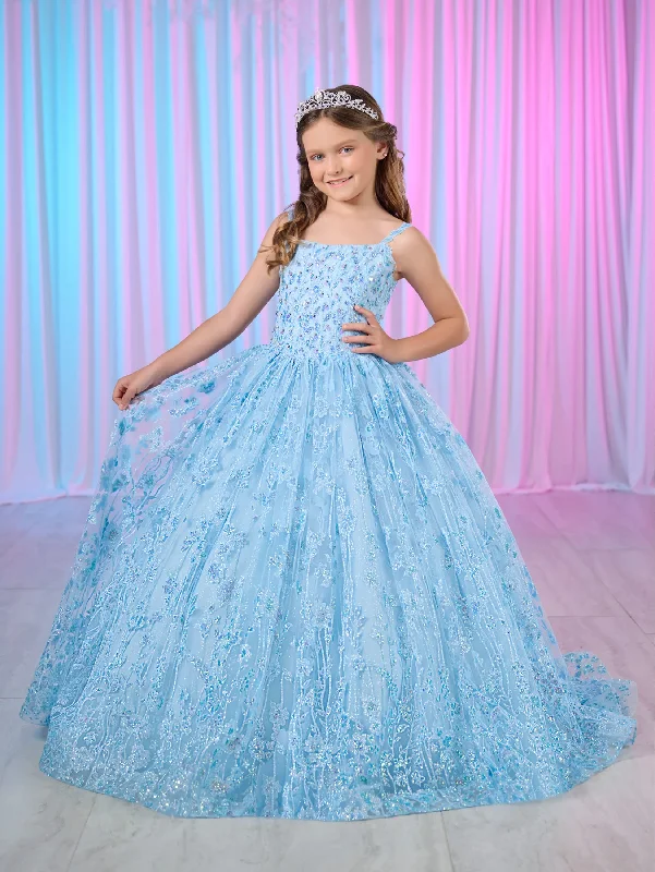 Super Bargain Tiffany Princess 13755 Girls Glitter Pageant Dress Long Ball Gown Formal Sequin Corset