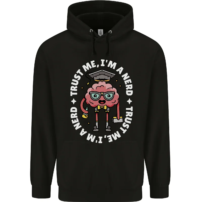Price Drop Alert Trust Me I'm a Nerd Geek Graduate Brainy Mens 80% Cotton Hoodie