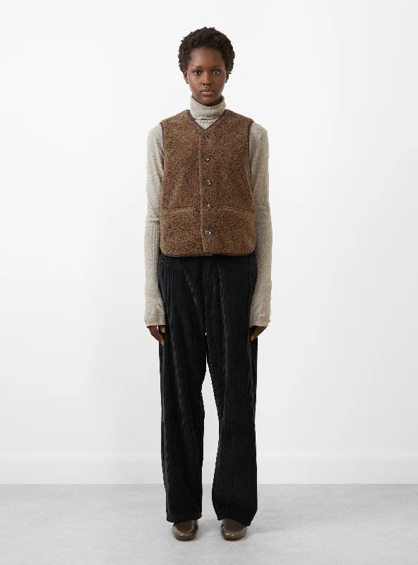 Don’t Miss Out Fusil Gilet Marron Velvet
