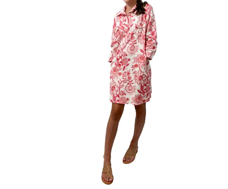 Unbeatable Prices La Jolla Mini Dress In Floral Block In White And Coral