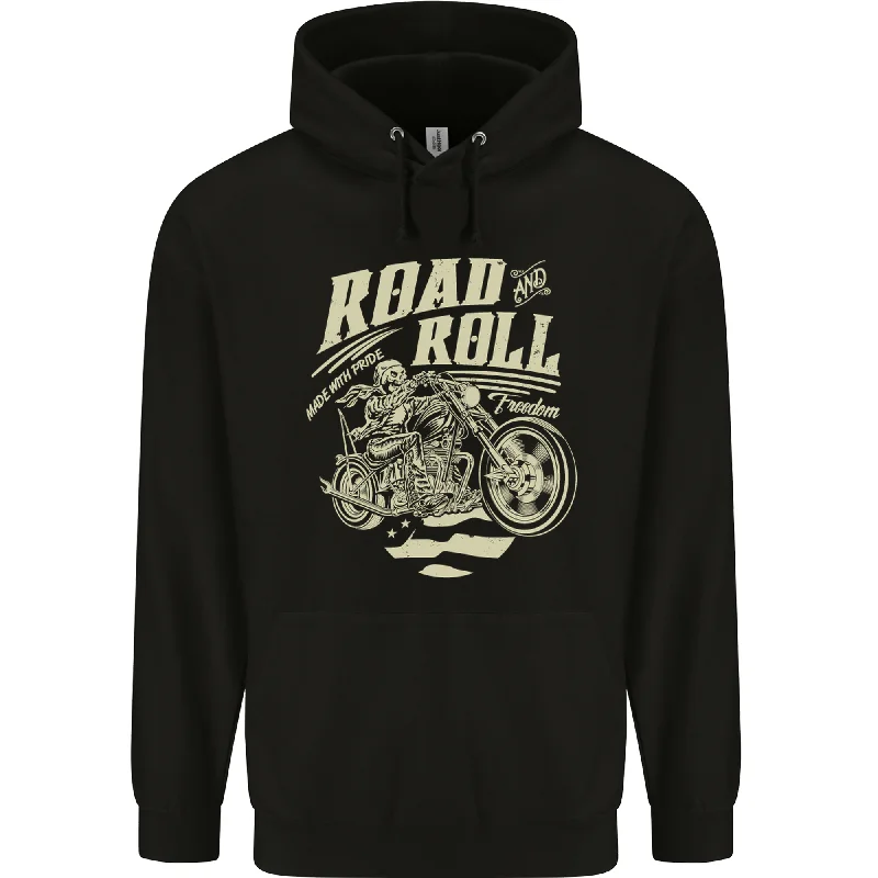 Blowout Sale Road and Roll Motorbike Biker Motorcycle Mens 80% Cotton Hoodie