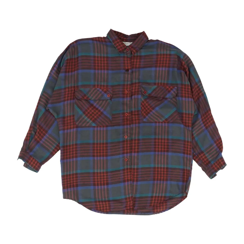 Early Bird Discount Vintage Multi Color Plaid Button Down