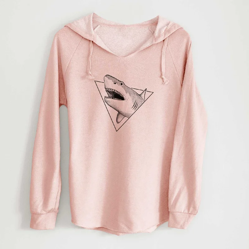 Discount Mania Great White Shark Triangle - Cali Wave Hooded Sweatshirt