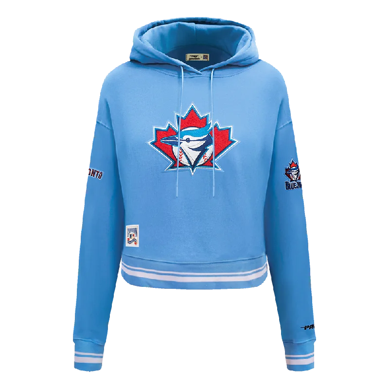 Members Only SUDADERA CON GORRO MLB TORONTO BLUE JAYS RETRO CLASSICS PARA MUJER