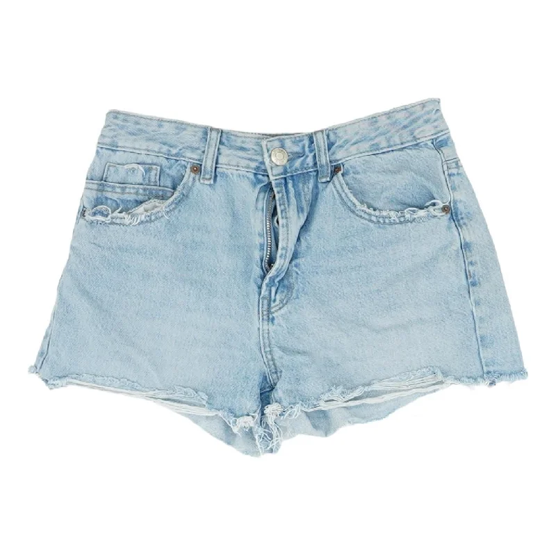 Unbeatable Prices Blue Solid Denim Shorts