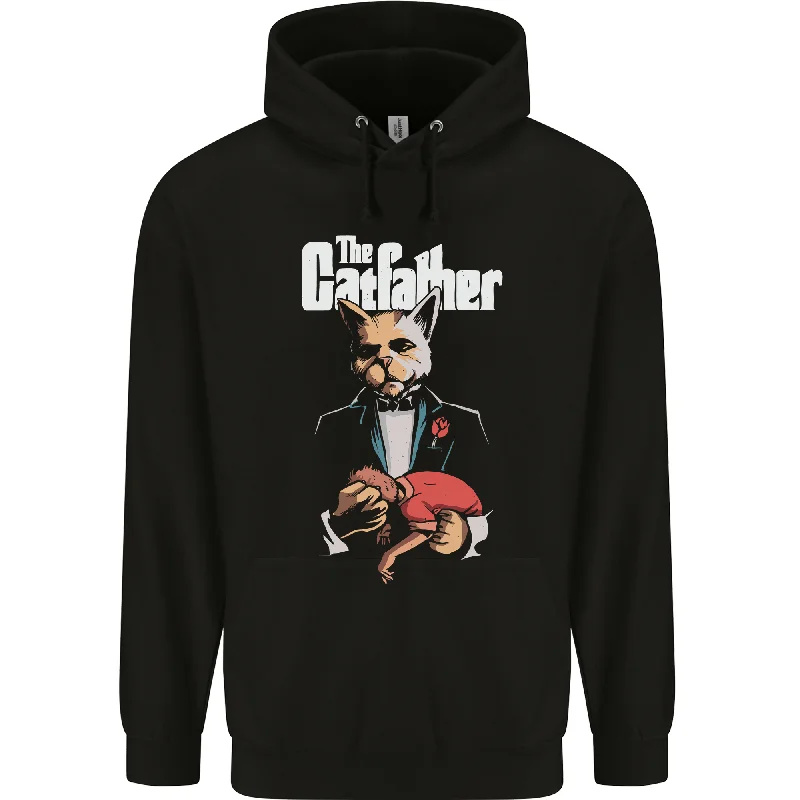 Limited Time Discount The Cat Father Funny Parody Mens 80% Cotton Hoodie
