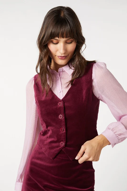 Limited Availability Rachel Velvet Vest