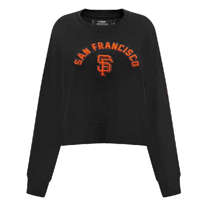 Incredible Offers SUDADERA DE CUELLO REDONDO MLB SAN FRANCISCO GIANTS CLASSIC ESSENTIALS PARA MUJER