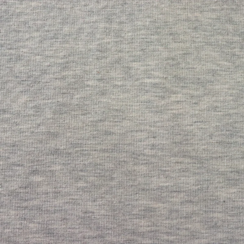 Special Discount Cotton Blend Sweatshirt Brushed Jersey - Marled Grey