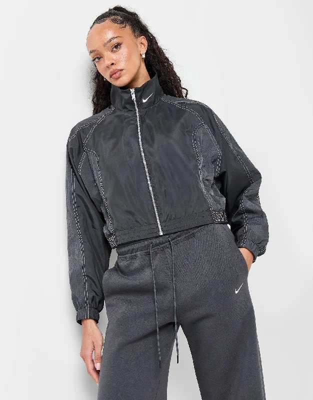 Hot Deal ג'קט קרופ אוברסייז Sportswear Woven | נשים