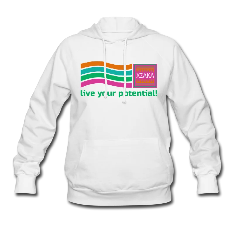 Special Savings XZAKA Women "Live Your Potential" Motivational Hoodie - W1293