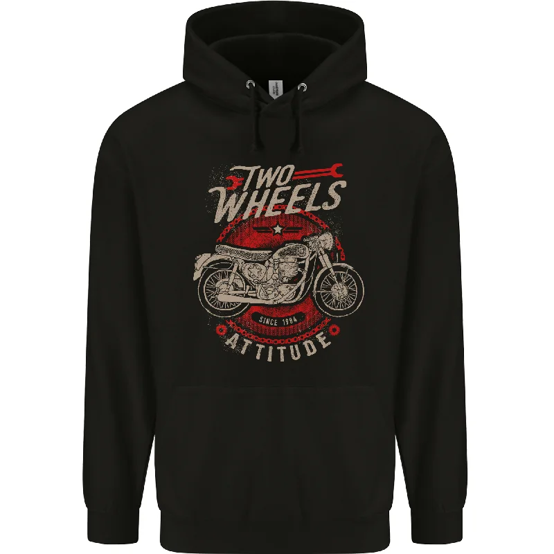 Instant Discount Two Wheels Attitude Biker Motorcycle Motorbike Mens 80% Cotton Hoodie