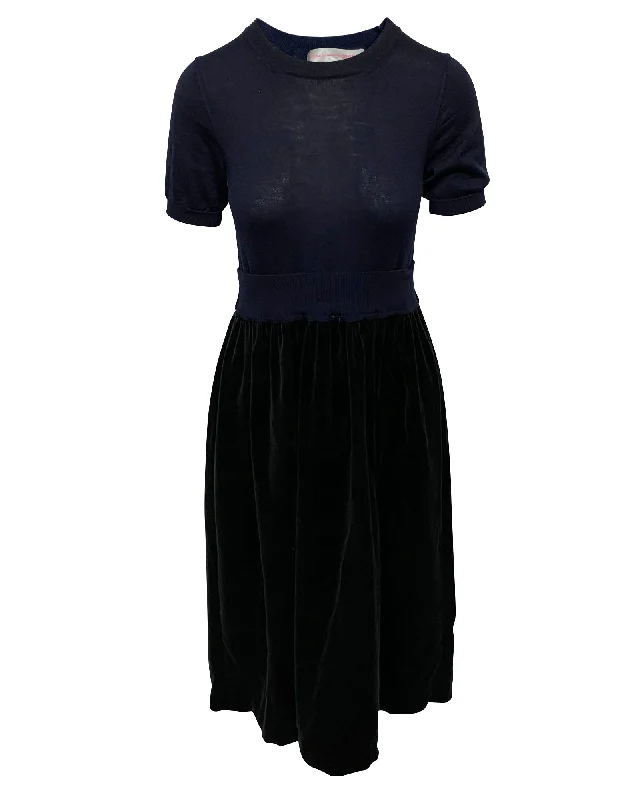 Special Offer Comme Des Garçons Shirt Dress in Black Wool