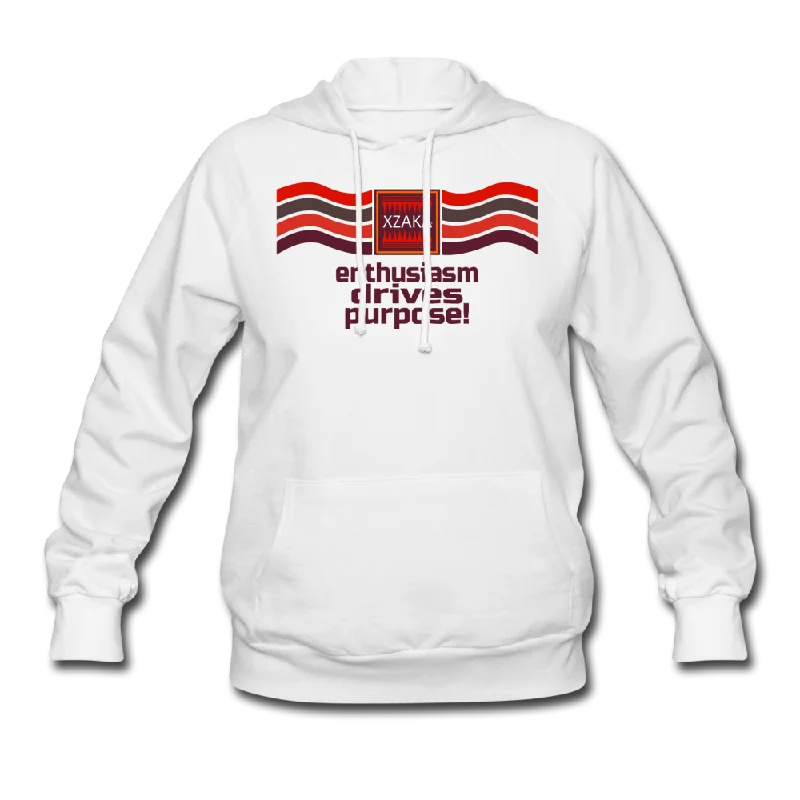 Today’s Deal XZAKA Women "Enthusiasm Drives Purpose" Motivational Hoodie - W1302