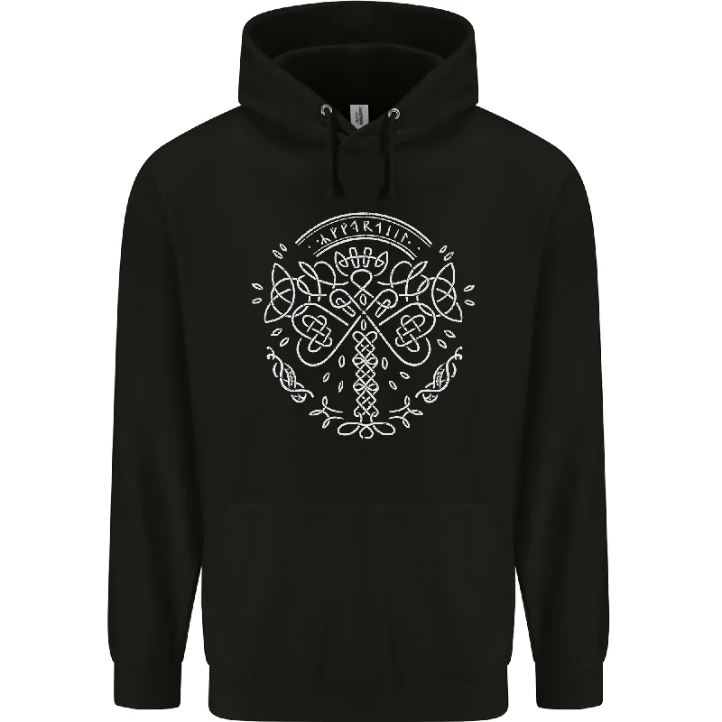Deep Discounts Viking Yggdrasil Tree Norse Mythology Thor Mens 80% Cotton Hoodie