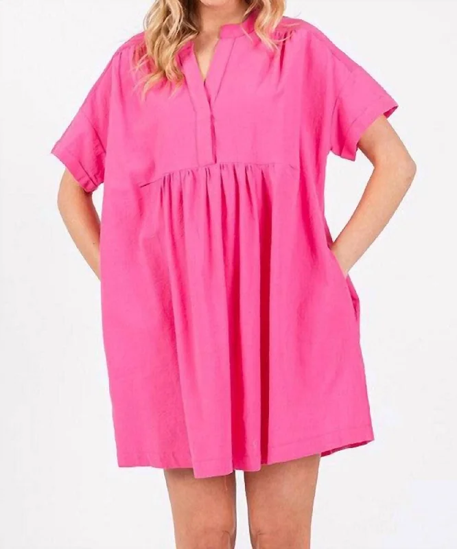 New Deals Greta Oversized Dress In Pink