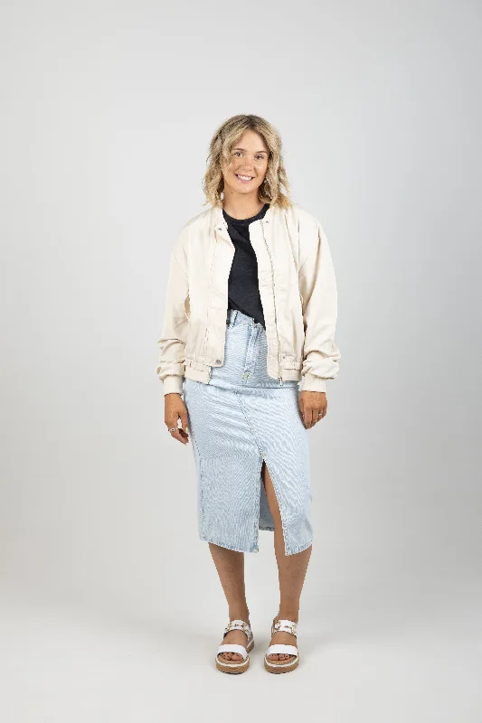 Discount Deals OVERSIZED BOMBER CREAM