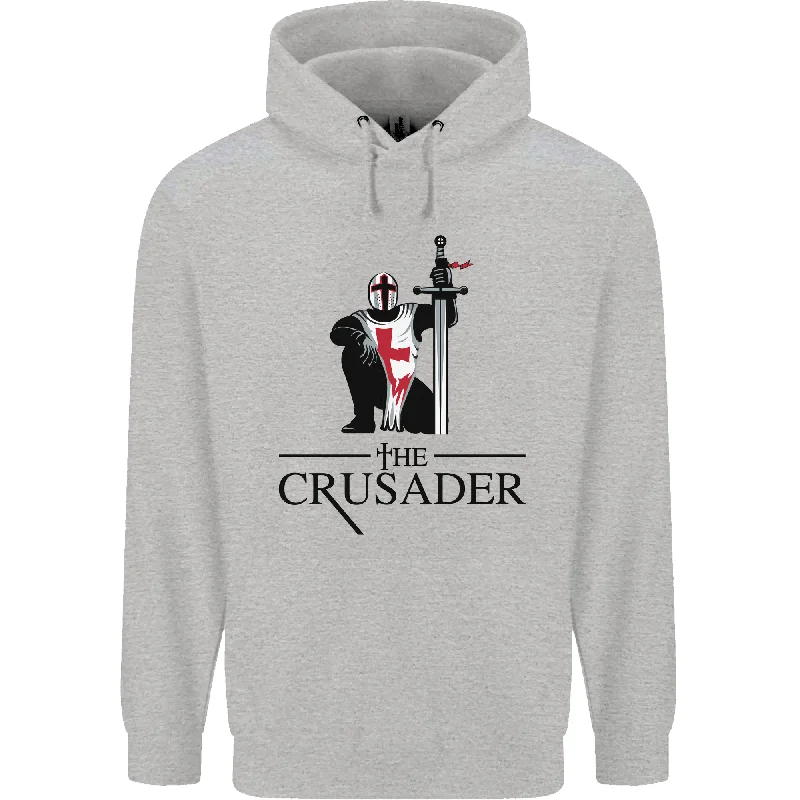 Markdown Madness The Crusader Knights Templar St Georges Day Mens 80% Cotton Hoodie