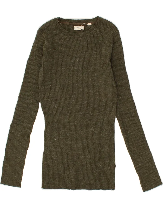 Price Rollback FAT FACE Womens Boat Neck Jumper Sweater UK 8 Small  Khaki
