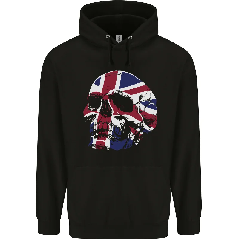 Today's Special Union Jack Skull Mens 80% Cotton Hoodie